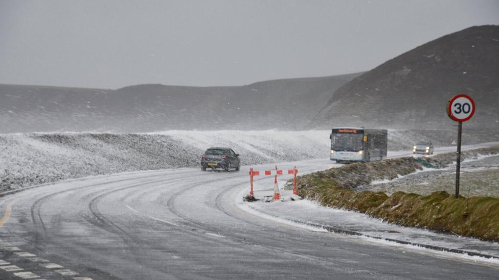 Sea foam at Newgale, Pembrokeshire