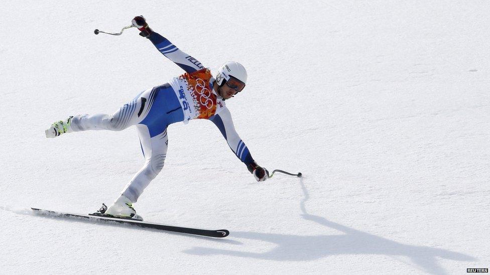 Massimiliano Valcareggi loses ski