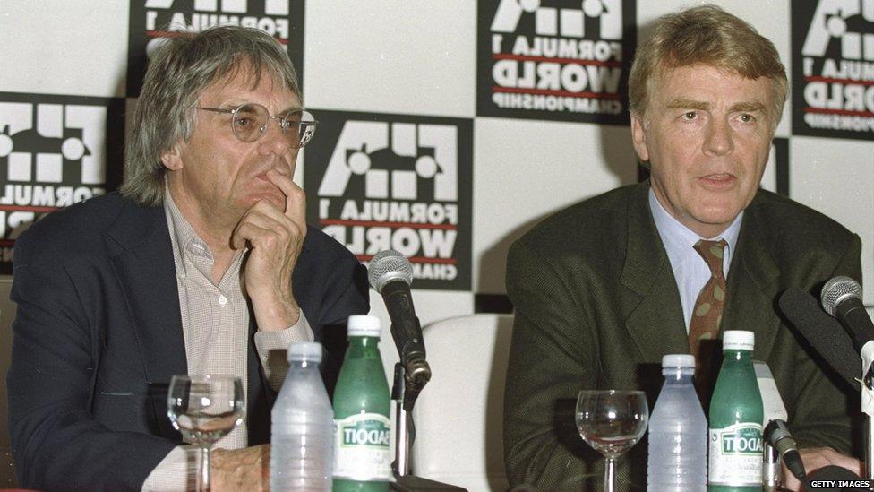 Bernie Ecclestone and Max Moseley