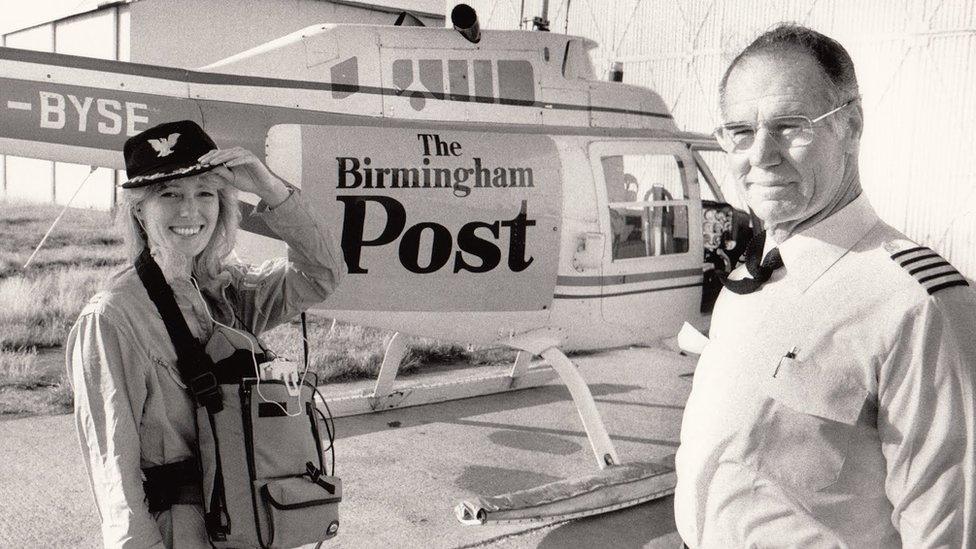 Travel reporter Charlie Neil in the BRMB Eye in the Sky back in the 80s