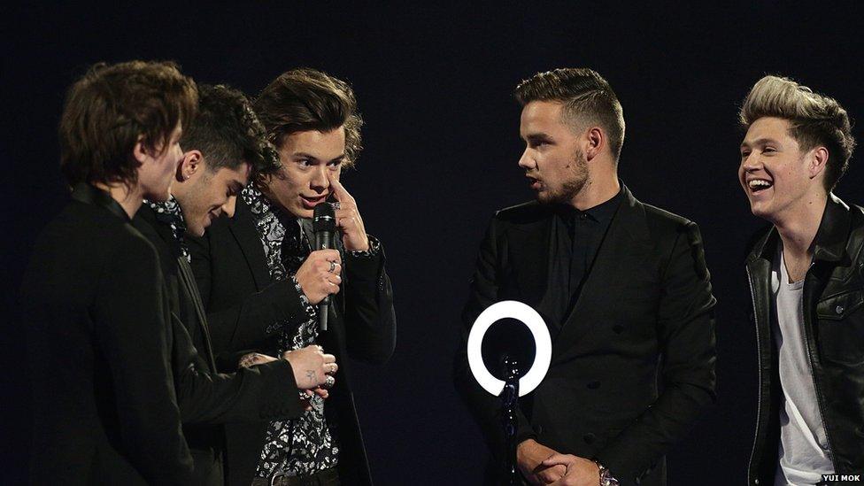 One Direction on the stage