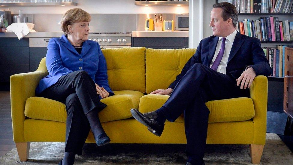 Angela Merkel and David Cameron