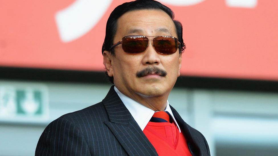 Vincent Tan at the Cardiff City Stadium