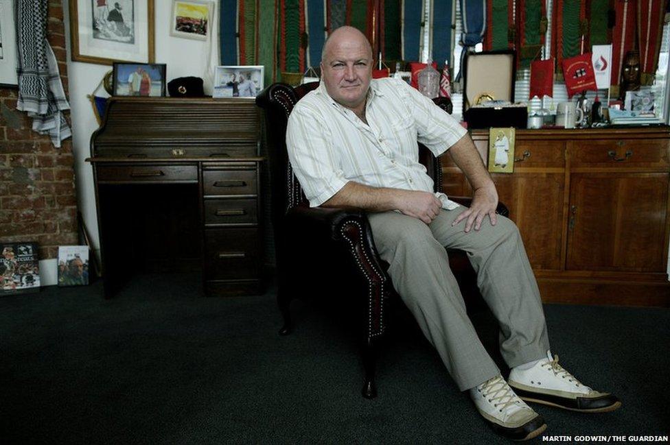 Bob Crow in his office, London, 2009