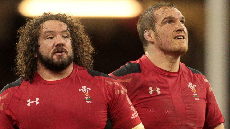 Wales props Adam Jones and Gethin Jenkins
