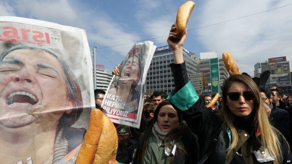 Turkish lawyers protest in Ankara, Turkey (12 March 2014)