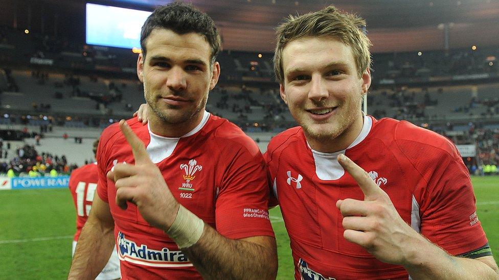 Wales half-backs Mike Phillips and Dan Biggar