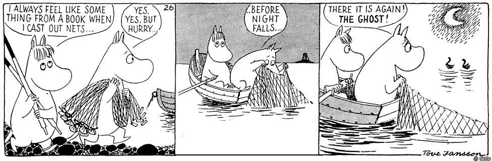 Comic strip from Moomin and the sea