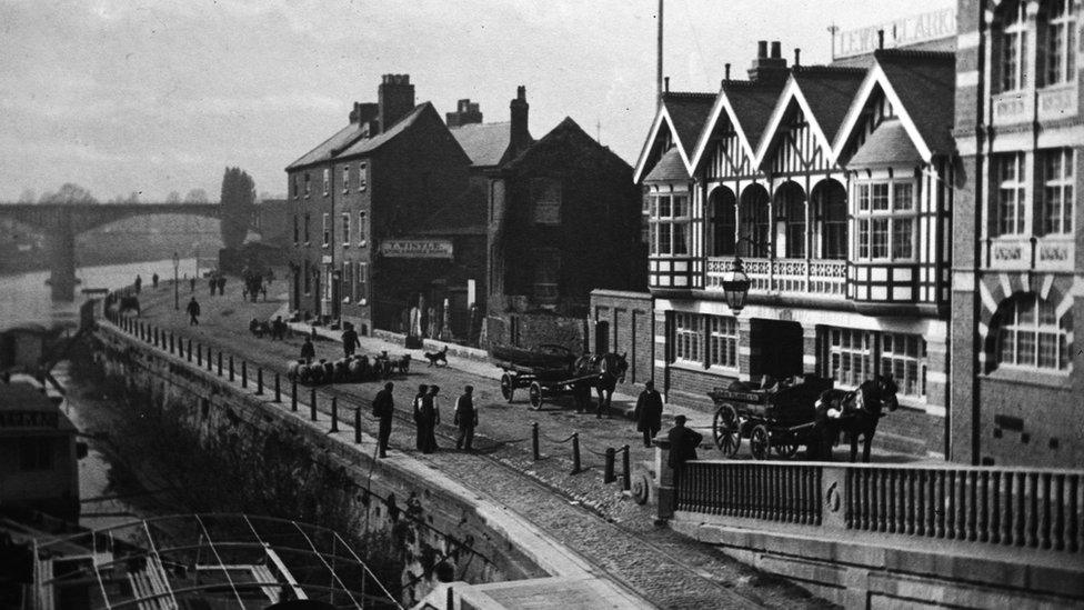 North Quay and The Old Rectifying House thought to date from about 1899