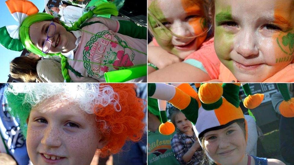 Children at St Patrick's Parade in Digbeth 2014