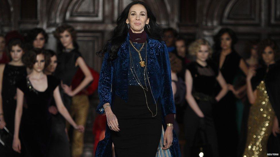 L'Wren Scott at her Fall/Winter 2012 collection during New York Fashion Week in February, 2012