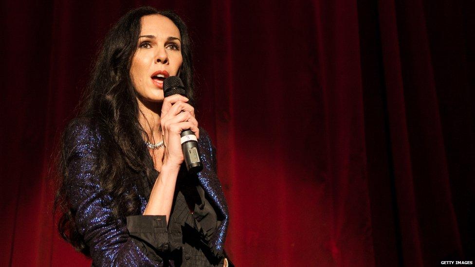 L'Wren Scott speaks during Glamour Live at The Box on 5 September 2012 in New York City.