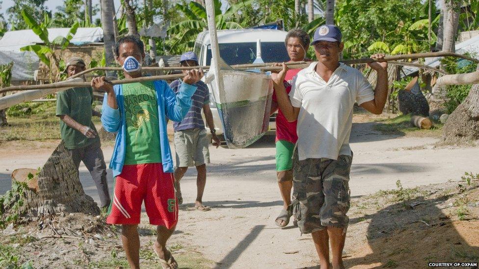 Taking boats to the waters, Bantayan Island, Cebu province, Visayas region, the Philippines