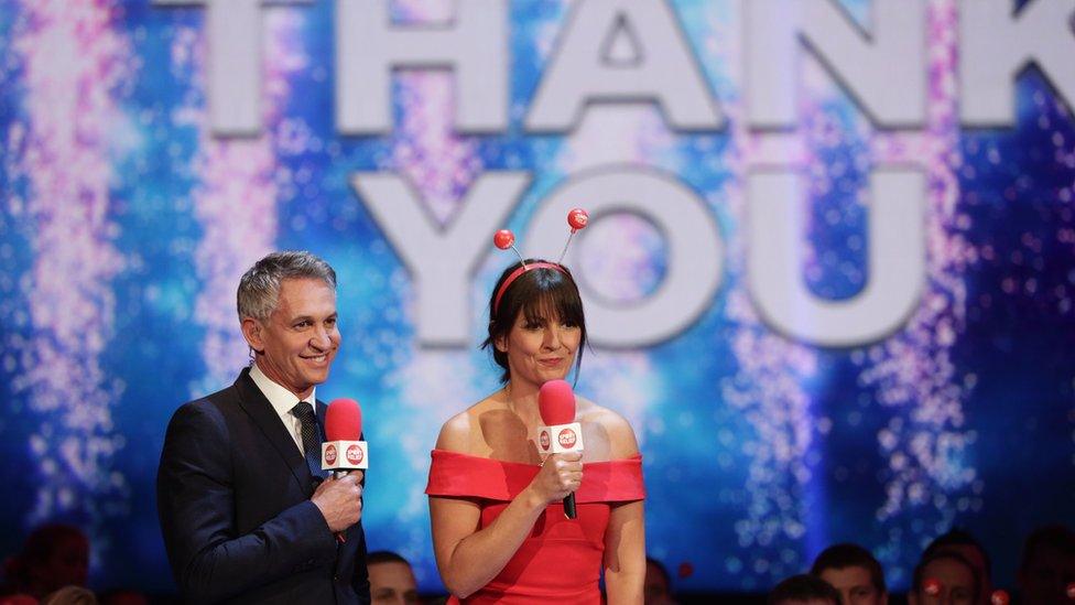 Davina McCall and Gary Lineker