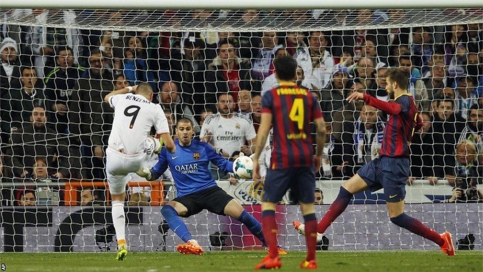 Karim Benzema scores his second