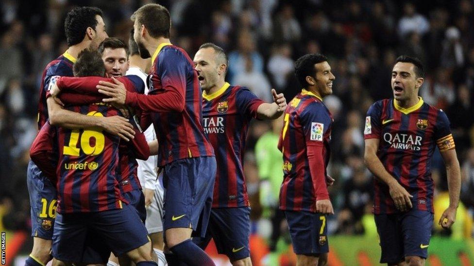 Barcelona celebrate