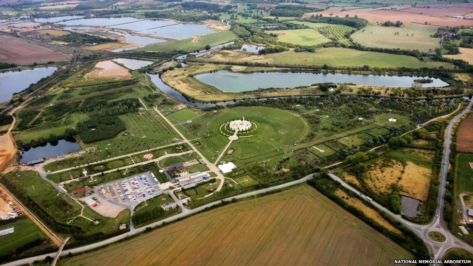 The arboretum from the air