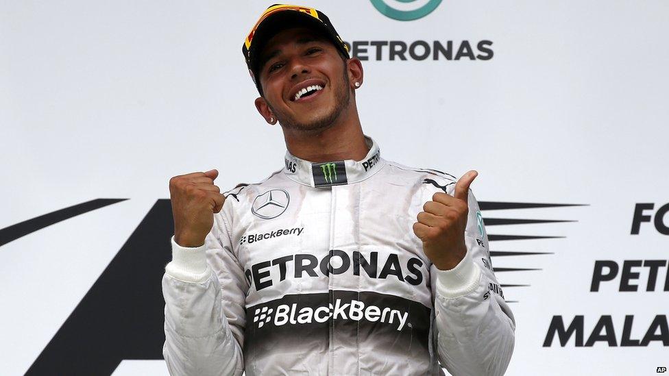 Mercedes driver Lewis Hamilton of Britain
