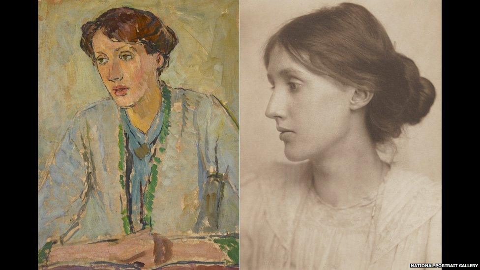 Virginia Woolf by Vanessa Bell. Virginia Stephen by George Charles Beresford, July 1902