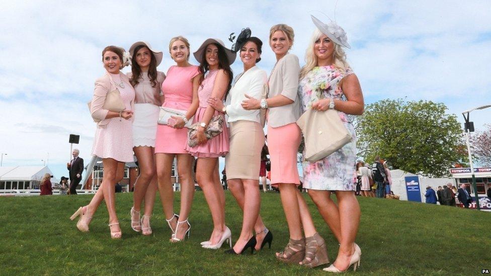 Race goers at Ladies Day