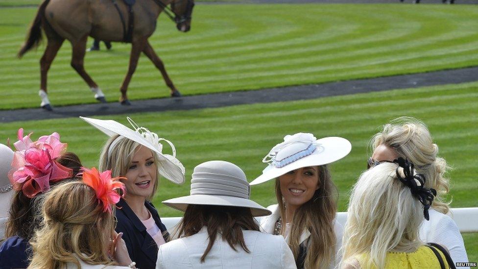 Race goers at Ladies Day