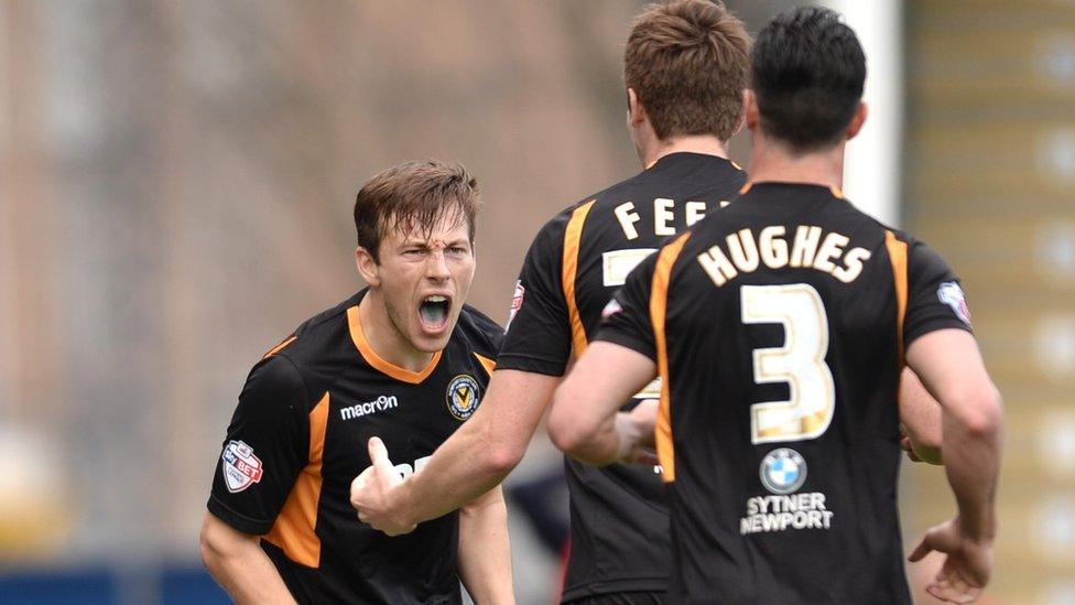 Newport's Max Porter celebrates