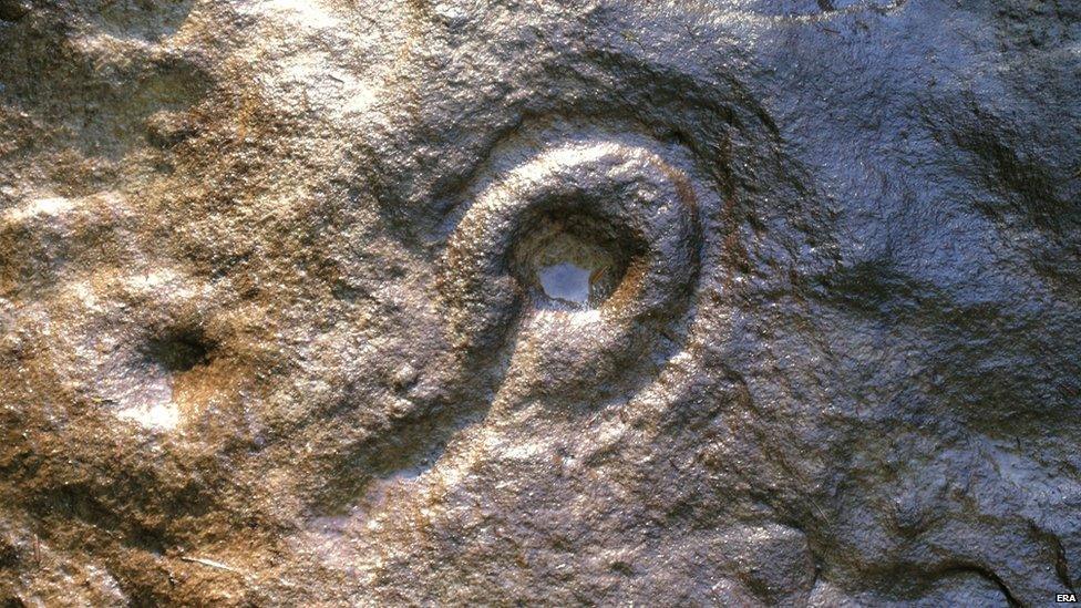 Wellhope rock carving