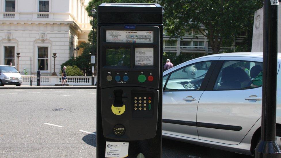 Solar-powered parking meter