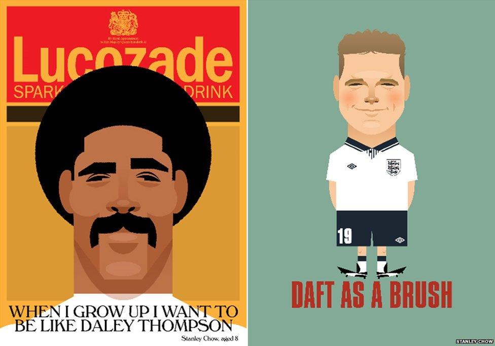 Daley Thompson and Paul Gascoigne