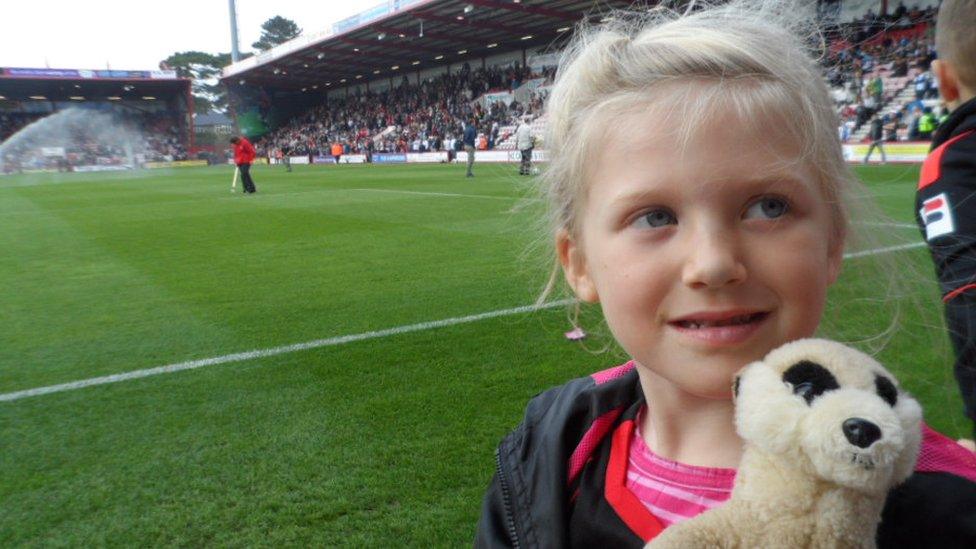 Maxie the Meerkat at AFC Bournemouth. Photo: Margie Warran