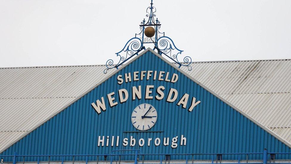 Hillsborough clock shows 15:06, the time the match between Liverpool and Nottingham Forest was stopped on 15 April, 1989