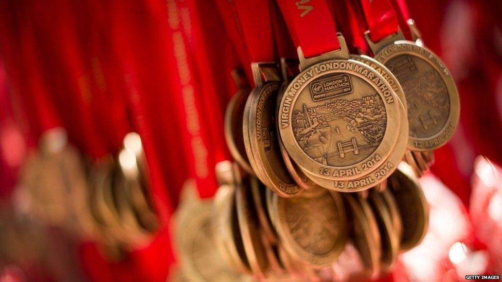 London Marathon medals