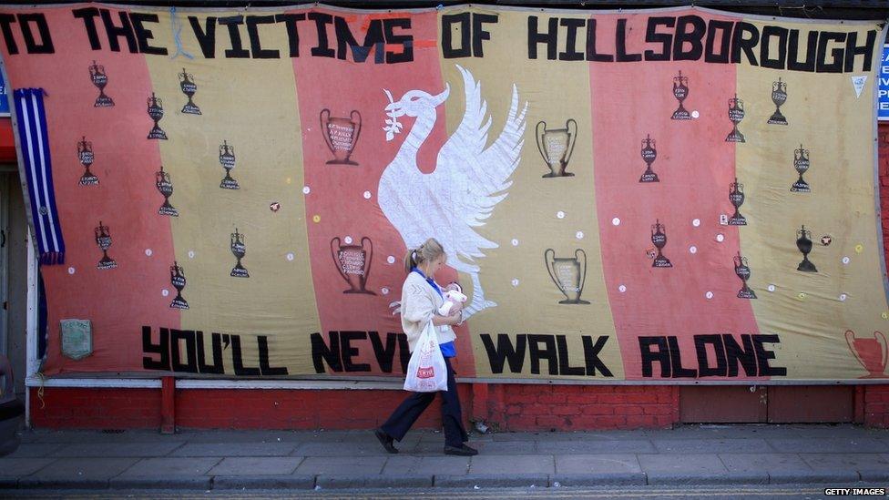 Flag outside Anfield