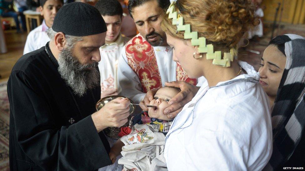 Christian priest in Egypt