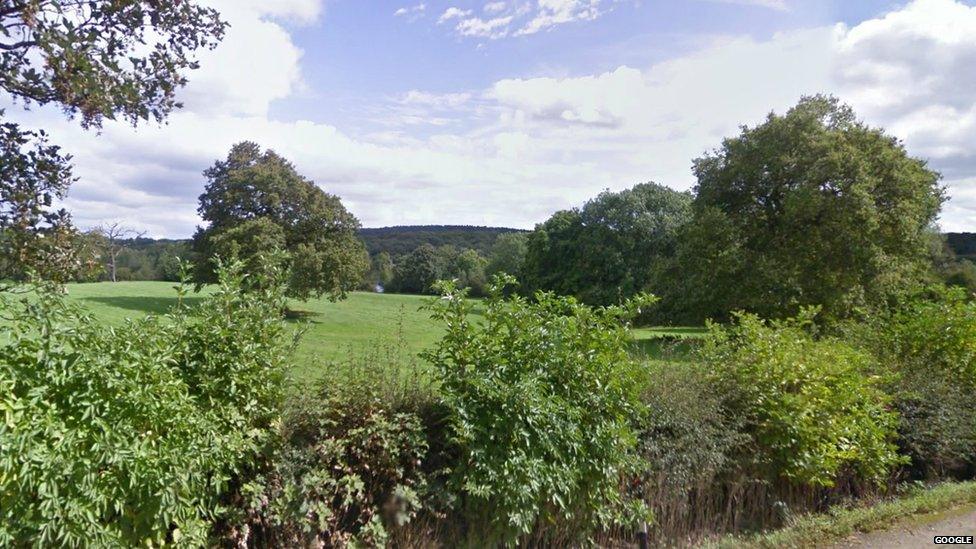 View across Moorgreen Reservoir and High Park Woods