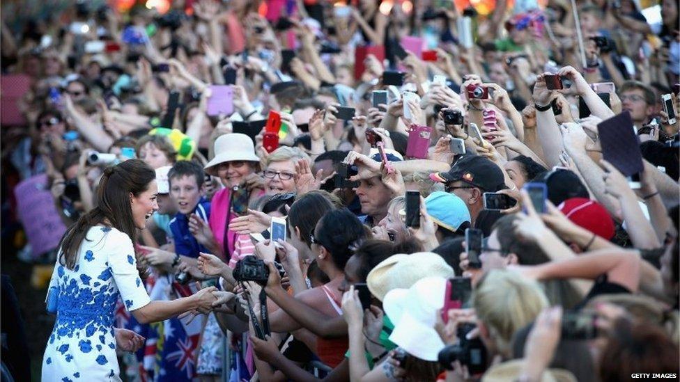 The Duchess of Cambridge in Brisbane Australia on April 19