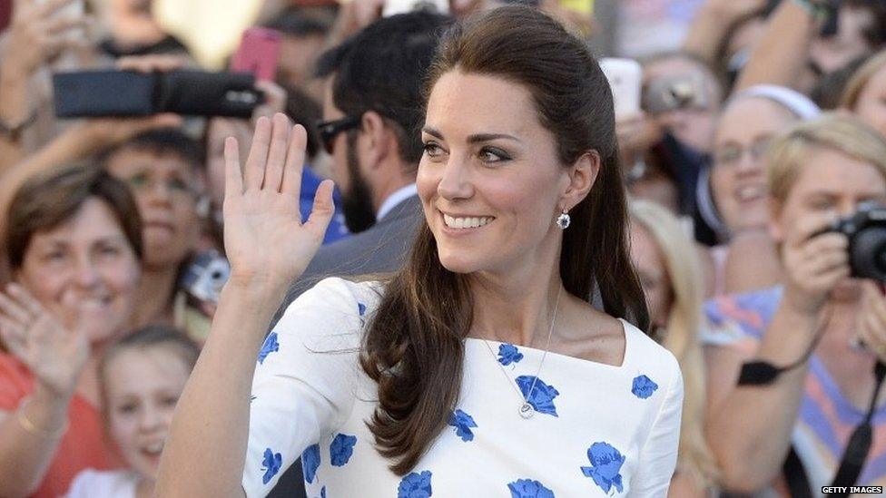 Duchess of Cambridge in Brisbane, Australia, on 19 April