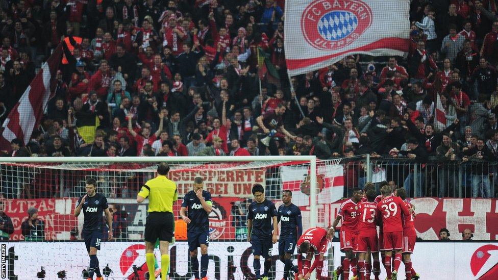 Bayern Munich fans celebrate