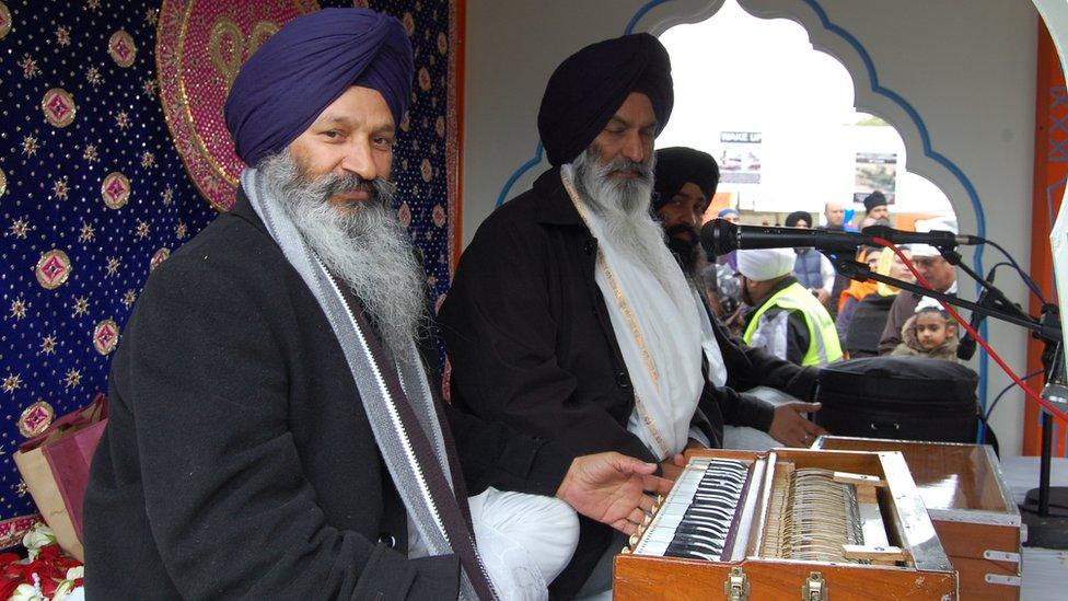 Musicians in Vaisakhi celebrations