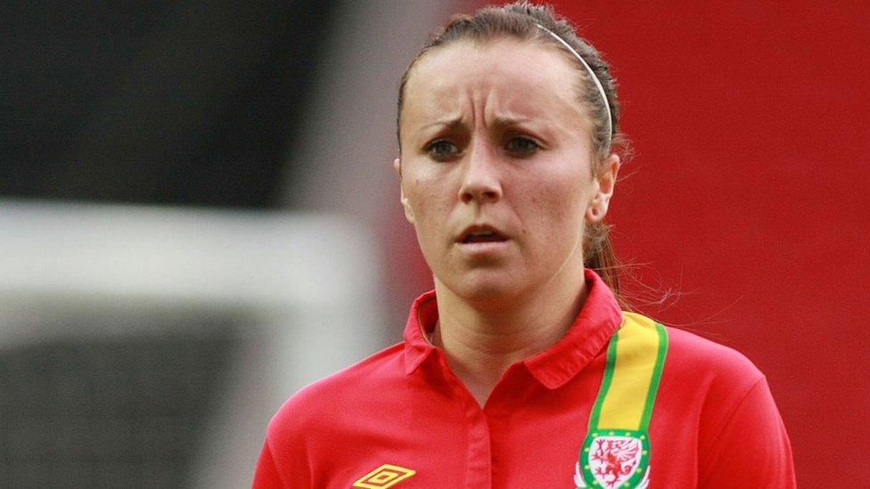 Natasha Harding in Wales kit