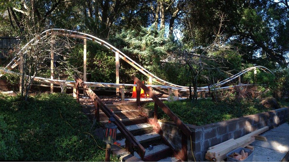 Back yard rollercoaster