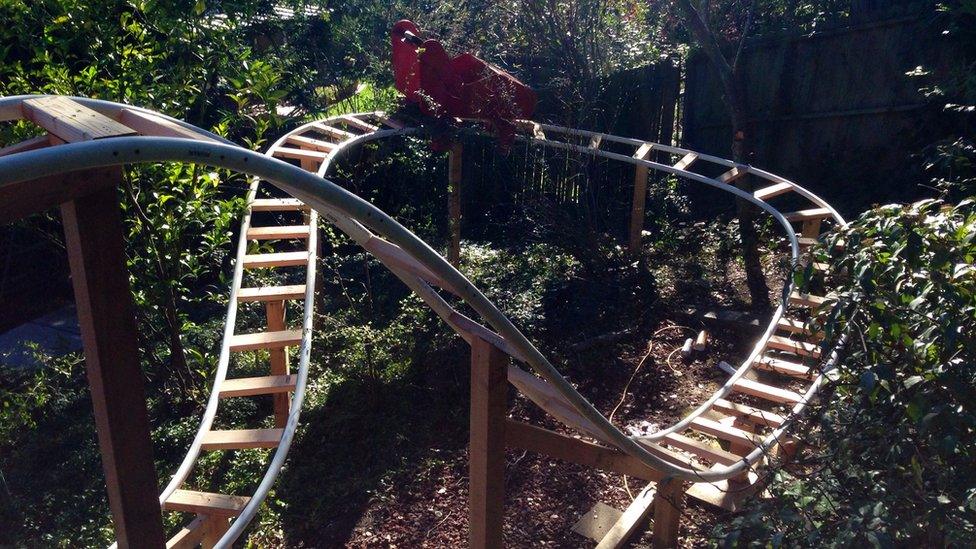 Back yard rollercoaster