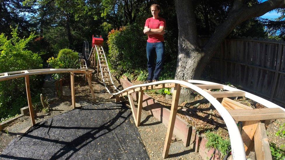 Back yard rollercoaster