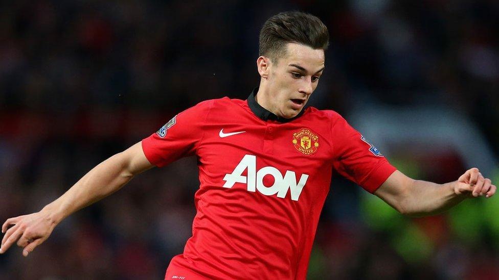 Tom Lawrence in action for Manchester United