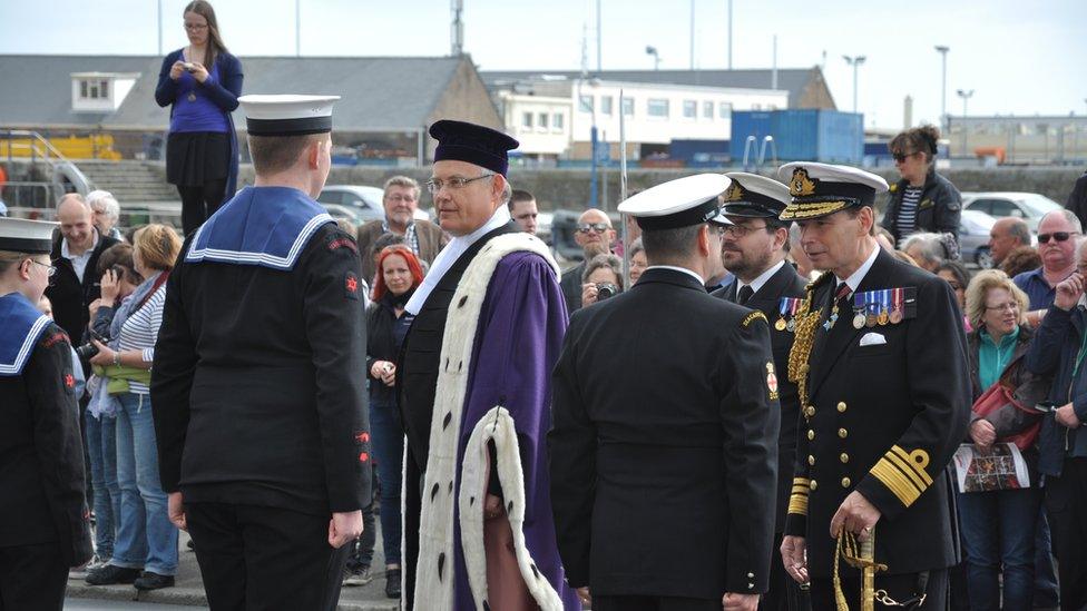 Guernsey Liberation Day Parade inspection