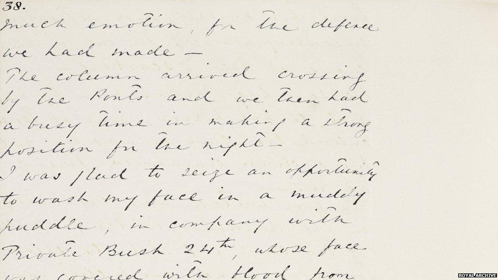 Prince Albert describes The Battle of Jutland, 31 May 1916; Royal Archives / © Her Majesty Queen Elizabeth II 2014