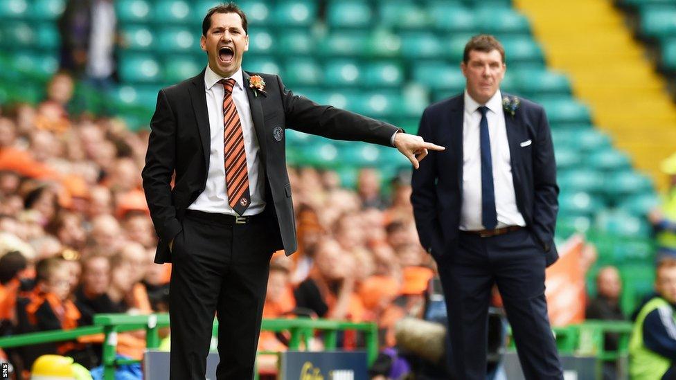 Jackie McNamara and Tommy Wright