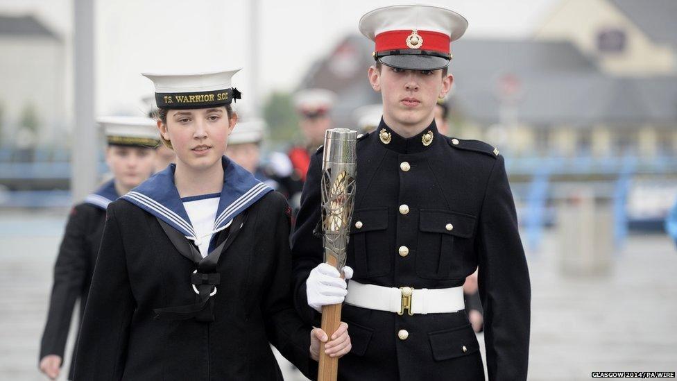 Sian and James McGilton of the TS Warrior Sea Cadets