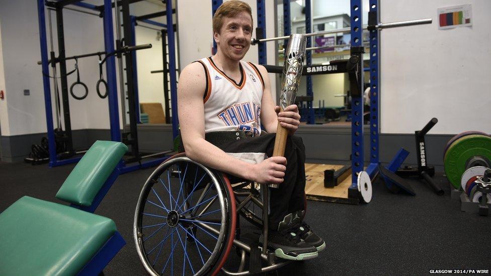 Wheelchair basketball player James MacSorley