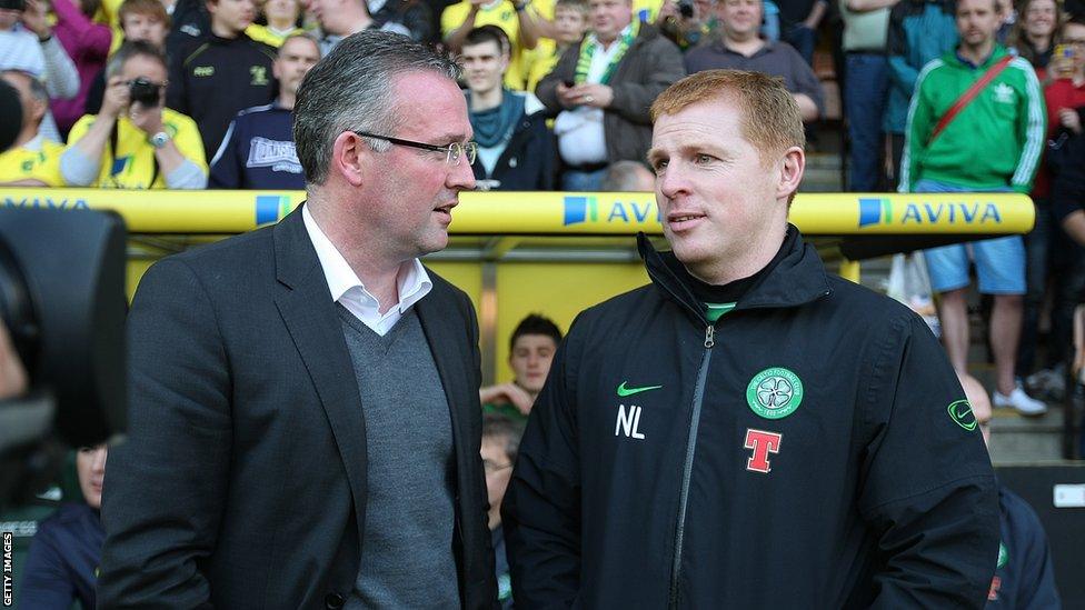 Paul Lambert and Neil Lennon